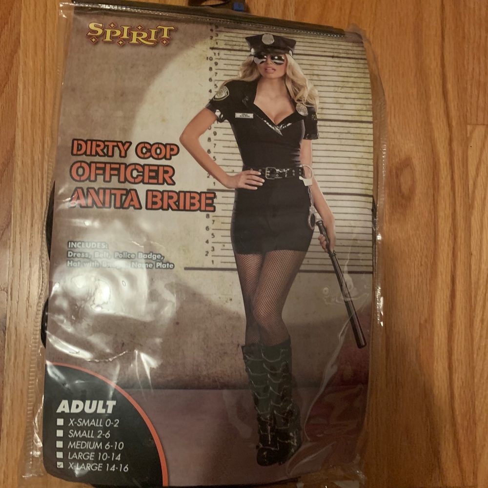 Halloween Cop costume worn once